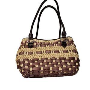 Brighton Bette Woven‎ Straw Bag Purse  Womens Pre-Owned  Condition is Good